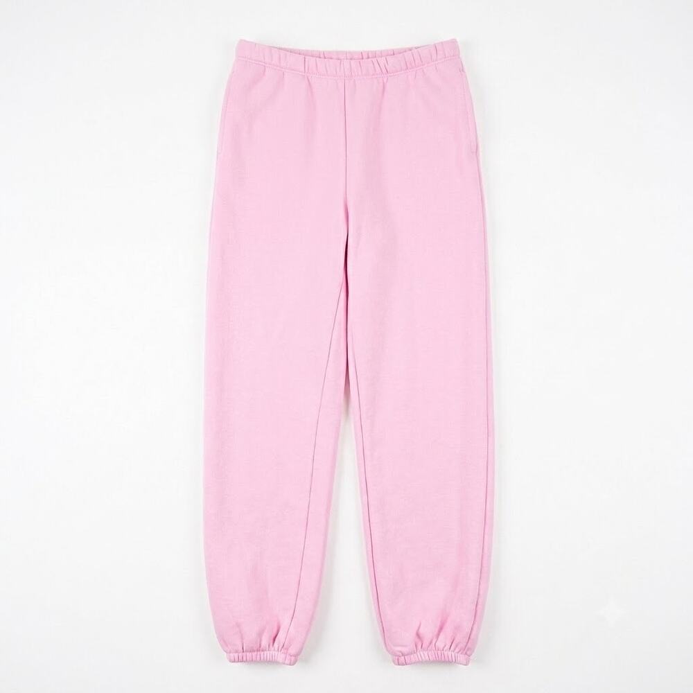 JoyLab Cinched Fleece Jogger Sweatpants Pink Cotton Blend Womens XS